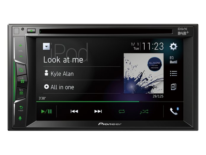 Pioneer AVH-Z3200DAB Apple Carplay, Bluetooth og DAB Radio