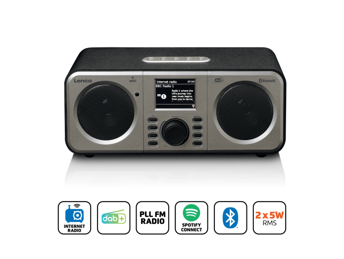 Lenco DIR-141 Internet Radio (Sort)