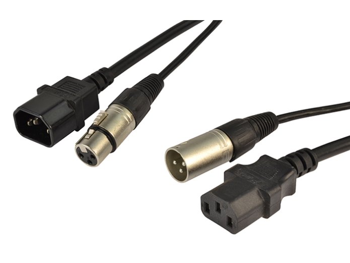 IEC &amp; XLR kombi kabel (LYD)