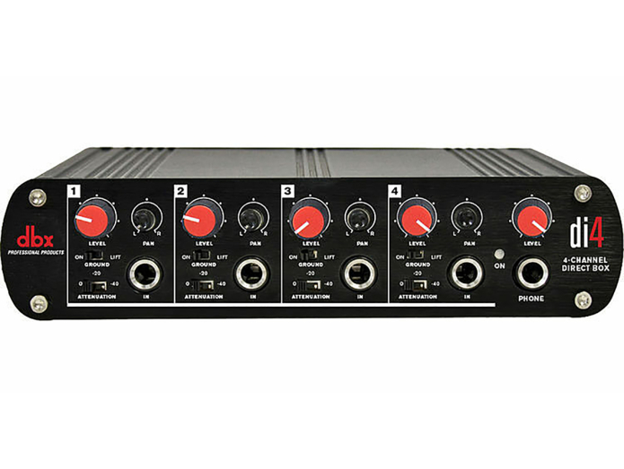 dbx DI4 4-kanals DI-box/Line mixer