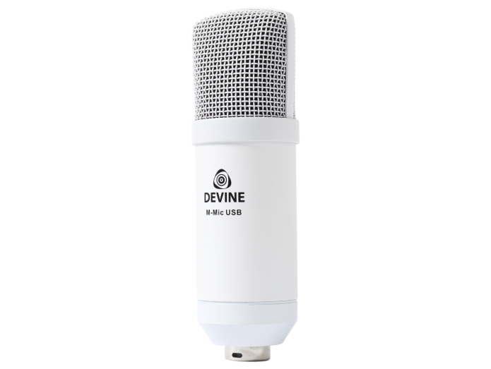 Devine Gamer og Podcaster USB Mikrofon (Hvid)