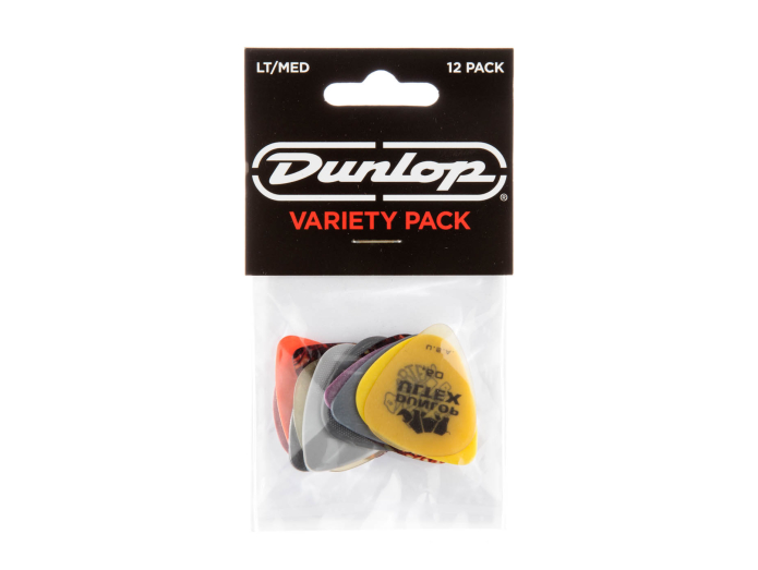 Dunlop PVP101 plektre blandet (light/medium) 12 stk.