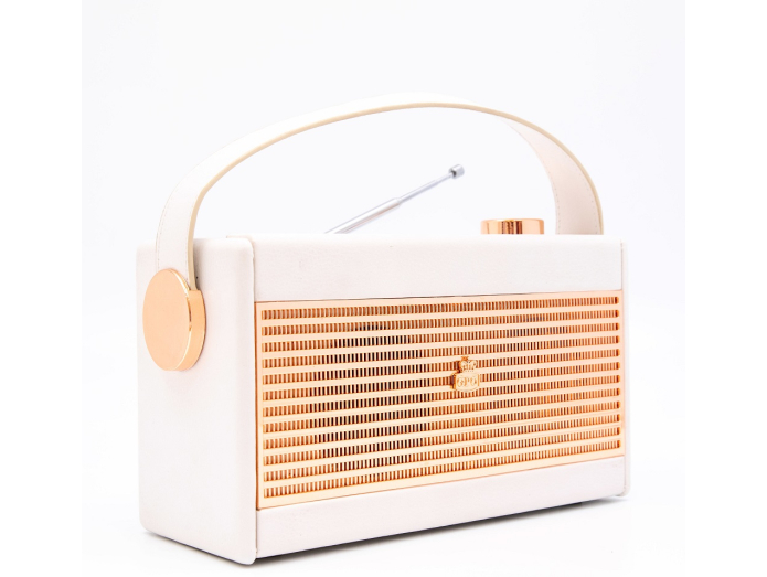 GPO Darcy Vintage Style Radio (Hvid/Rosen Guld)