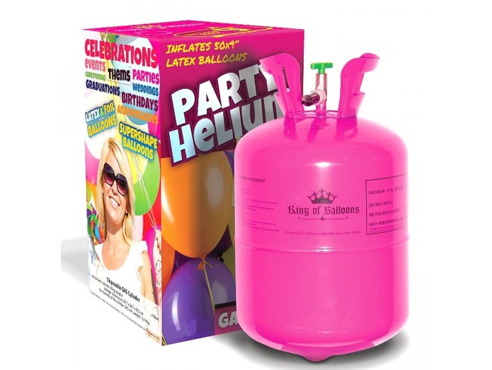 Helium gassflaske (opptil 50 ballonger)