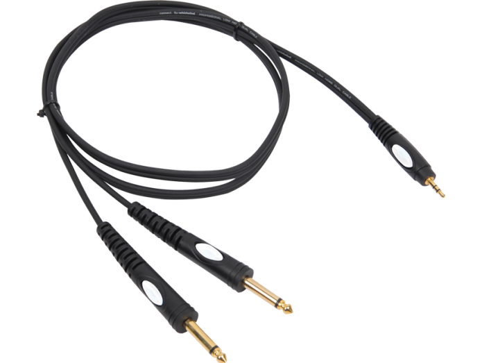 Adapter Kabel 3,5mm Jack Stereo til x 6.3 mm Jack mono 3 meter Bestil her | SoundStoreXL