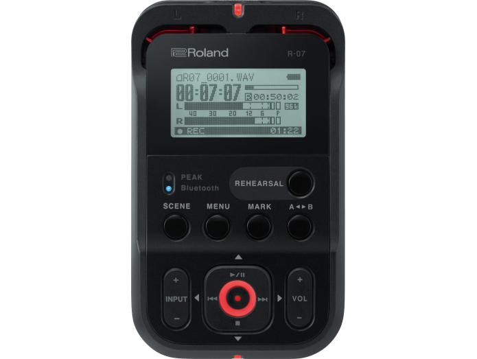 Roland R-07-BK Handy Audio Recorder