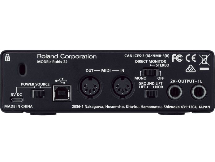 Roland Rubix22 Lydkort