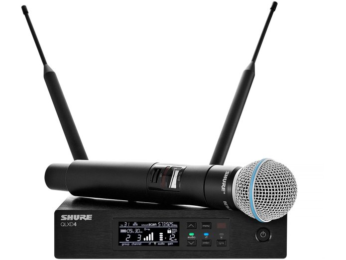 Shure QLXD24E/B58 K51 Hndholdt Mikrofon System Beta58