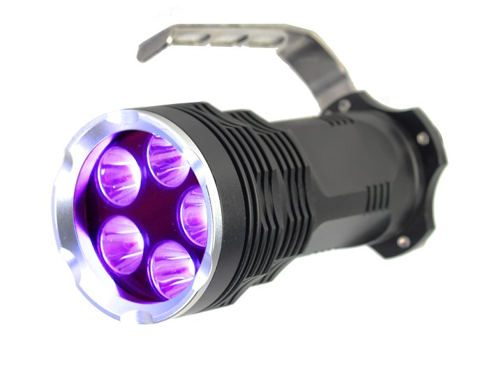 UV Lommelygte m. LED Dioder (5x6W)