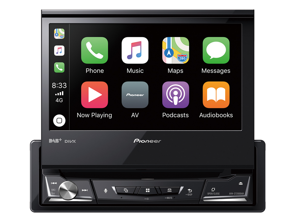 Se Pioneer AVH-Z7200DAB Apple CarPlay, Bluetooth og USB hos Drum City