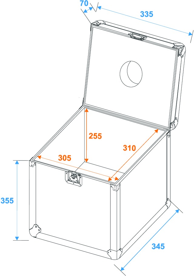Flightcase for 30cm spejlkugle - Eurolite