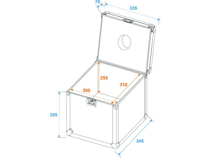 Flightcase for 30cm mirror ball - Eurolite