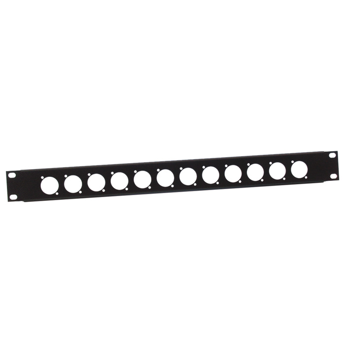 Adam Hall 872213 U-shaped Rack Panel 1 Unit for 12 D-Type Chassis