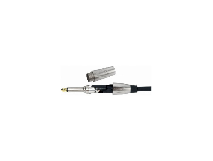 Cable Connector 6.3 mm Jack Mono with Gold Tip