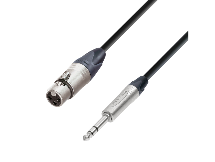 Neutrik Mikrofon Signal Kabel XLR Hun til 6.3 mm Jack stereo