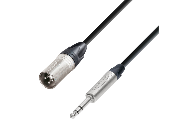 Neutrik Mikrofon Signal Kabel XLR Han til 6.3 mm Jack stereo