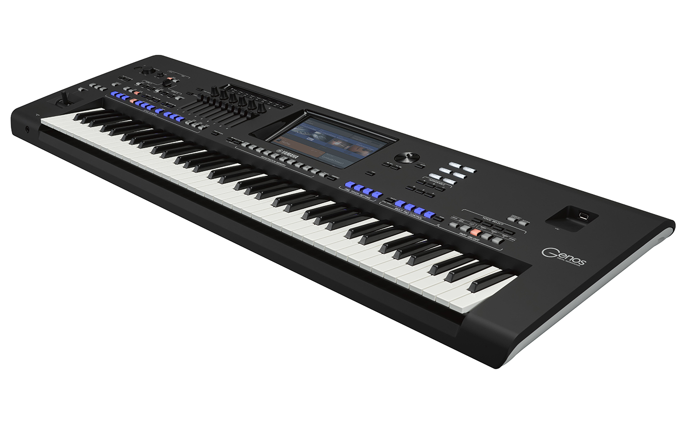 Yamaha Genos Keyboard (Sort)