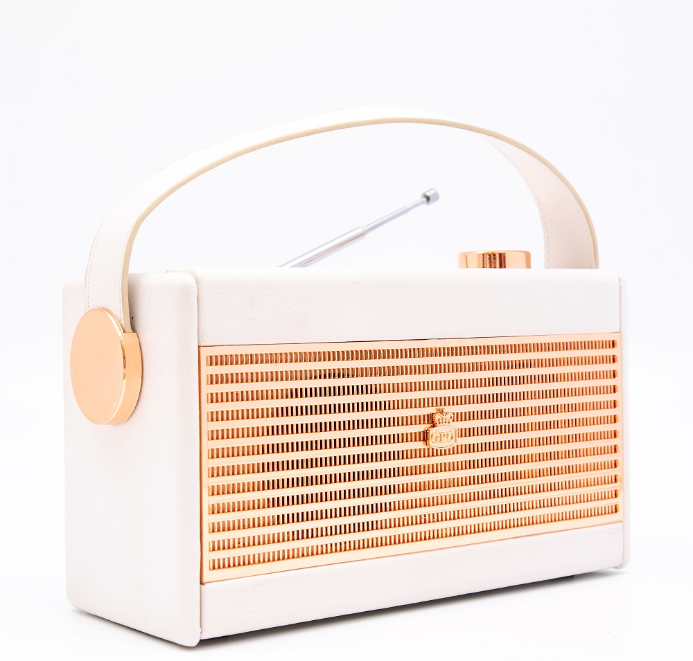 GPO Darcy Vintage Style Radio - Hvid og Guld