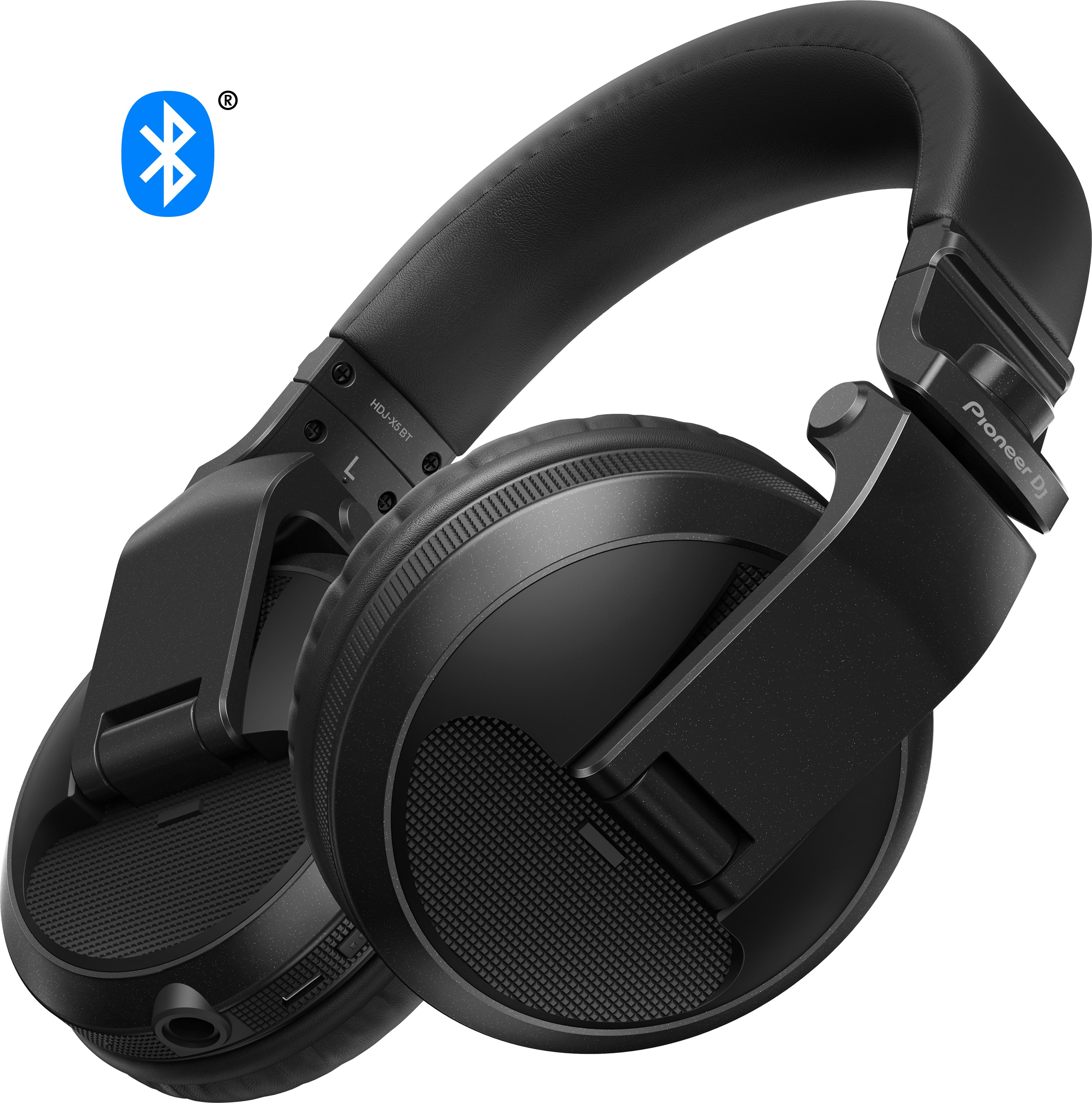 Se Pioneer DJ HDJ-X5BT-K Bluetooth DJ-Høretelefoner (Sort) hos SoundStoreXL.dk