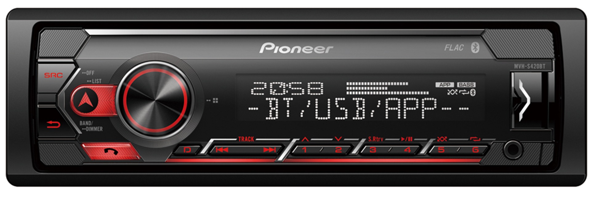 Se Pioneer MVH-S420BT Bilradio m. Bluetooth/Trådløs Telefoni hos Drum City