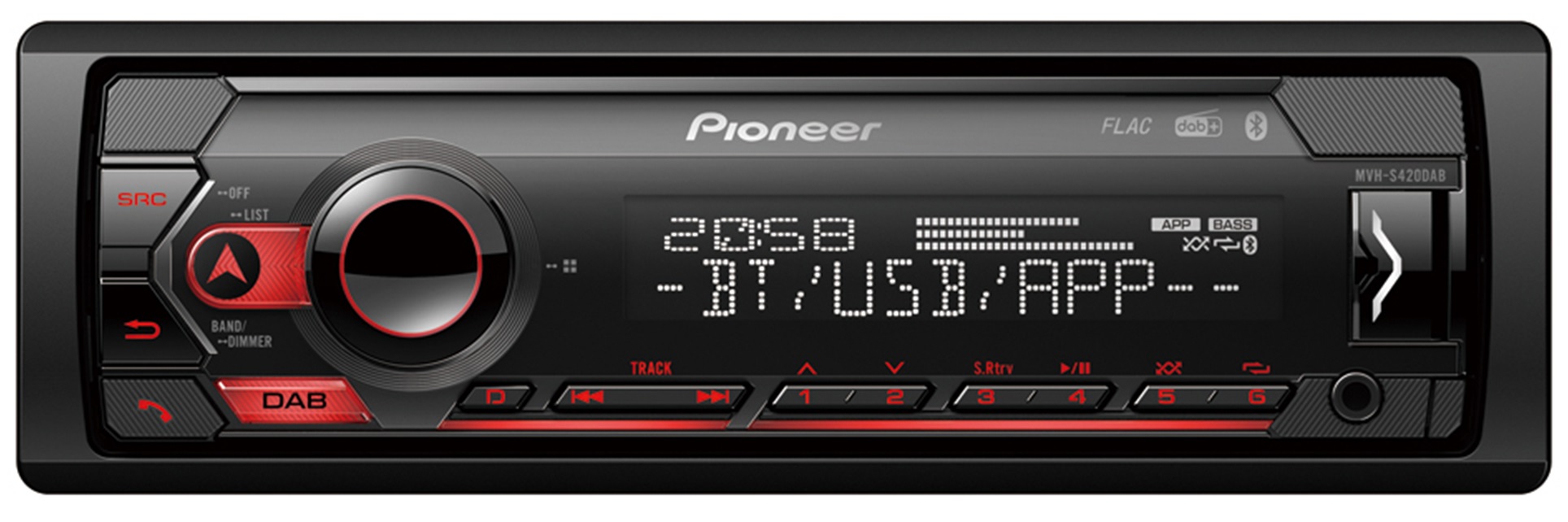 Billede af Pioneer MVH-S420DAB Bilstereo Bluetooth DAB+ Radio