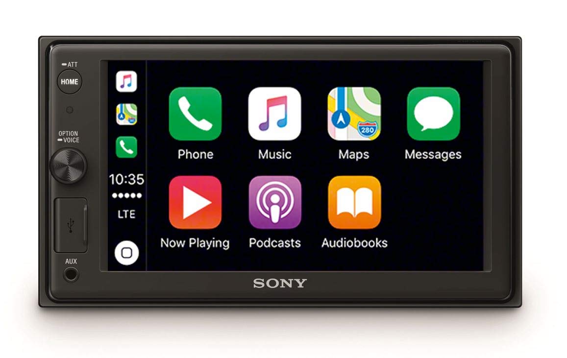 SONY XAV-AX1000 2-DIN bilstereo med Bluetooth og Apple Carplay
