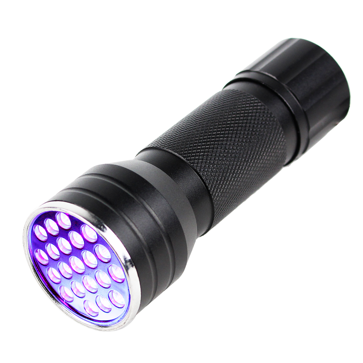 UV Flashlight with 21 LED diodes